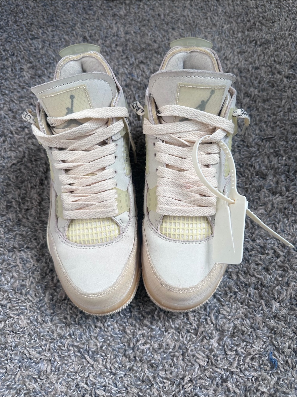 Jordan Retro Off-White 4s Low-Top Sneakers